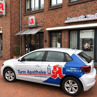 Botenfahrzeug Turm Apotheke quadrat
